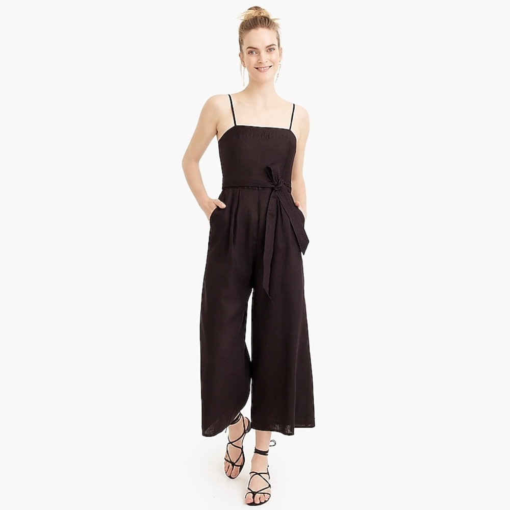 J. Crew beauchamps linen jumpsuit